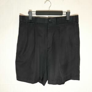 PGA Tour Golf Shorts Men’s 34 Black Flat Front Moisture Wicking Polyester